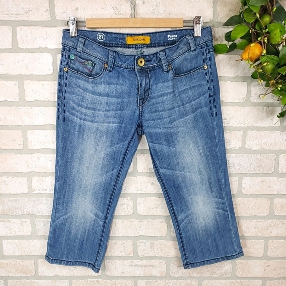 MEK DNM Paros Style Capris Low Rise Size 27 - Picture 11 of 11